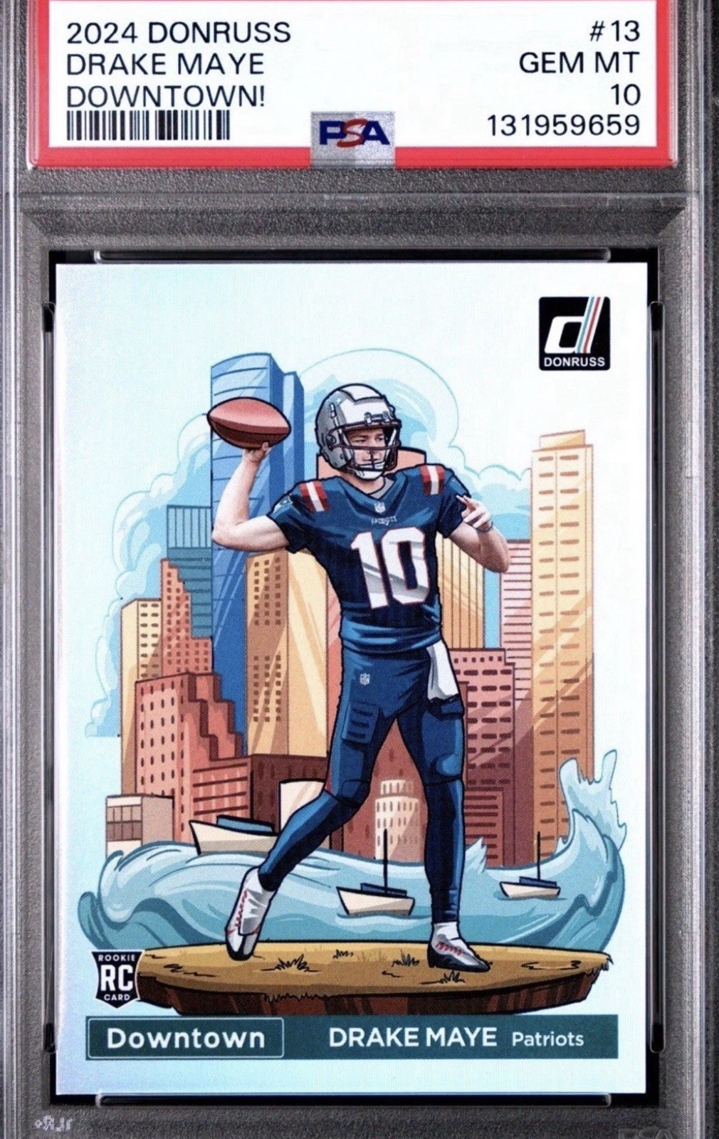 2024 Panini Drake Maye Downtown PSA 10 Chase Read Description