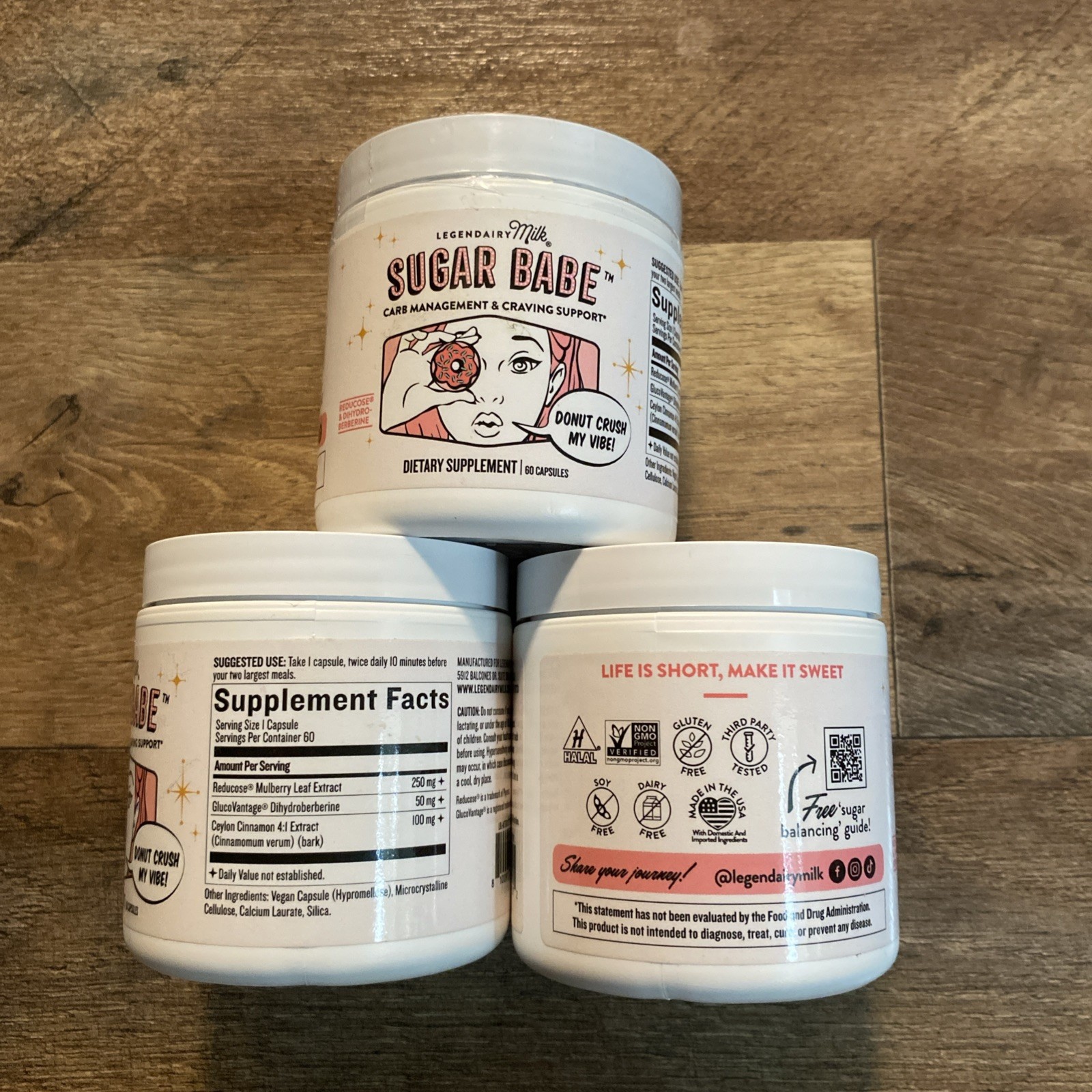 3X Legendary Milk Sugar Babe Carb Management Supplement 60 Capsules Each 2/2027
