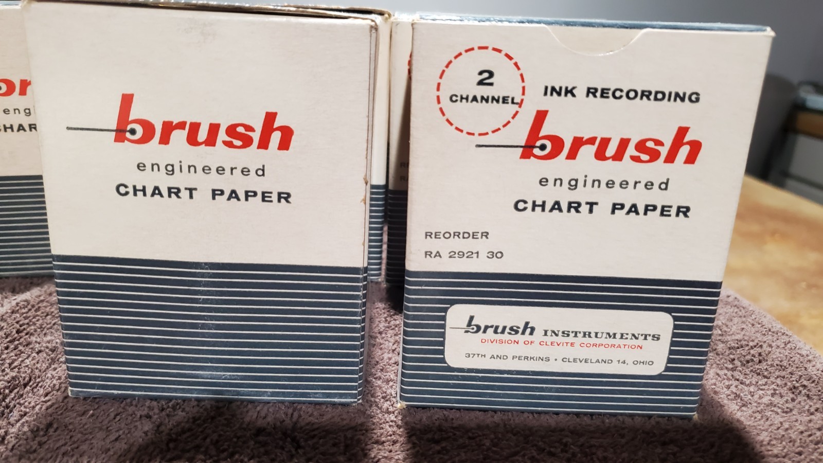 Lot of 11 Vintage Brush Instruments Engineered Chart Paper Rolls RA 2921 30 NOS