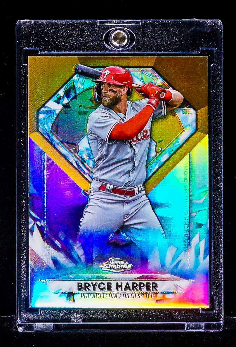 Bryce Harper GOLD DIAMOND REFRACTOR CARD Phillies