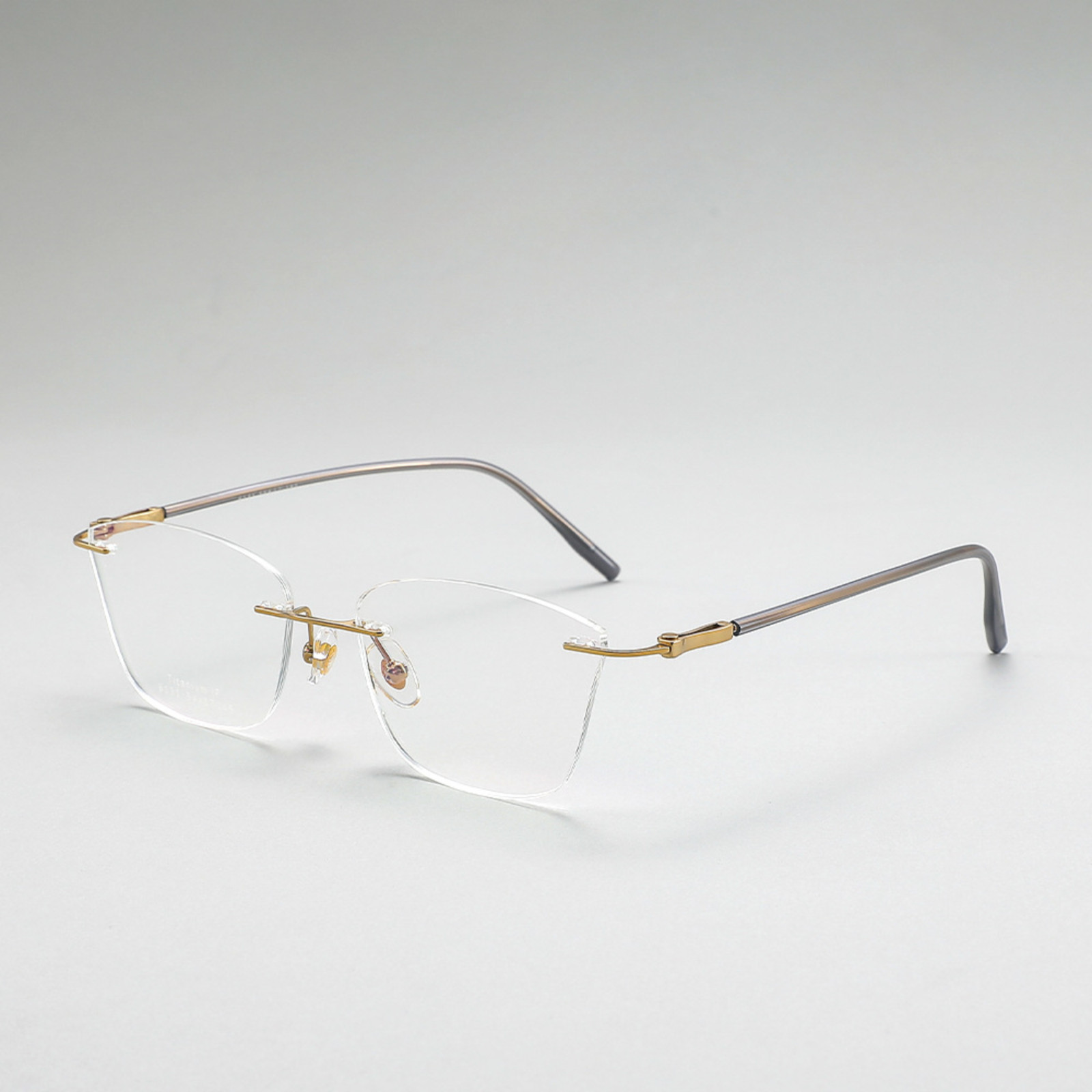 Luxury Rimless Butterfly Titanium Eyeglass Frames for Women, Prescription Ready