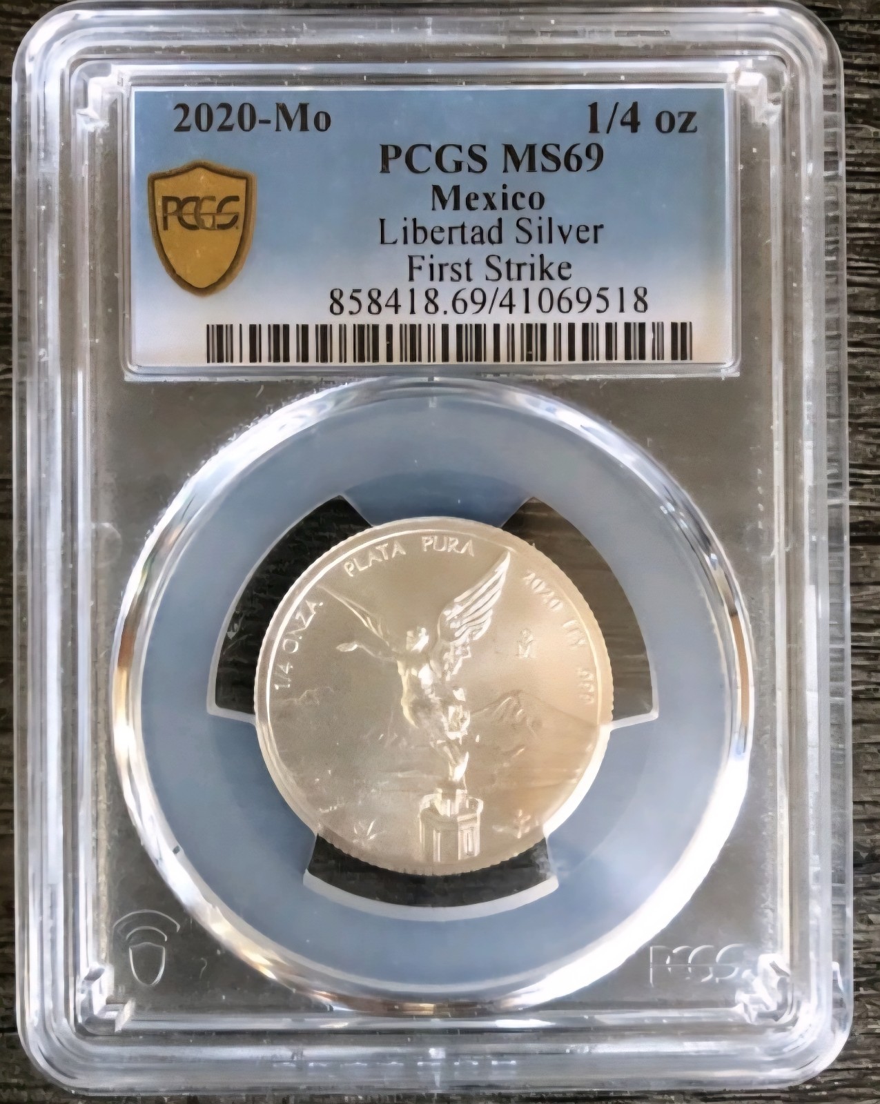 2020-Mo PCGS MS69 Mexico Libertad Silver 1/4 Oz First Strike 2020-Mo PCGS MS69 Mexico Libertad Silver 1/4 Oz First Strike