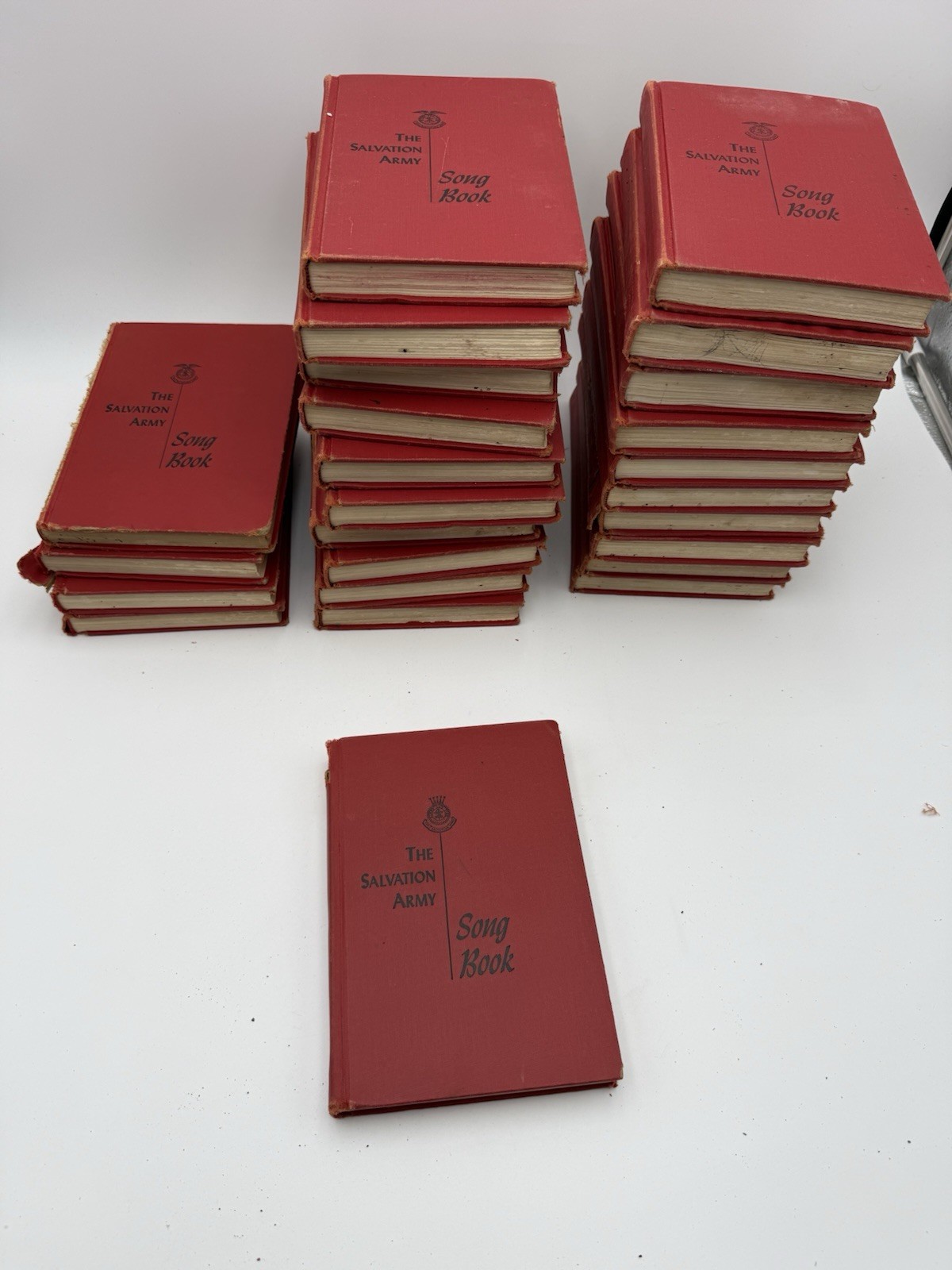 Lot of 28 Vintage The Salvation Army Song Books 1953 Red Hardcover Hymnals