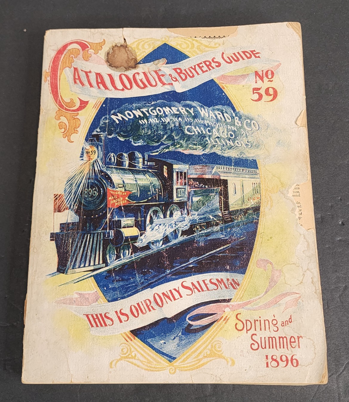 MONTGOMERY WARDS CATALOGUE & BUYERS GUIDE NO. 59 CHICAGO, IL SPRING/SUMMER 1896