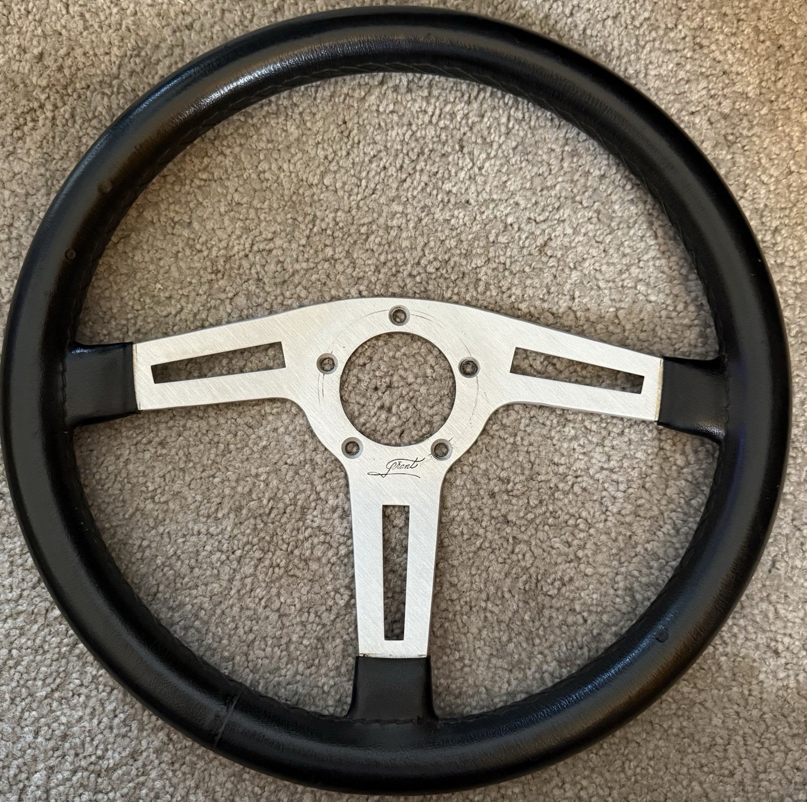 Vintage Grant Steering Wheel Made In Italy 18/10 High Quality Stainless Steel