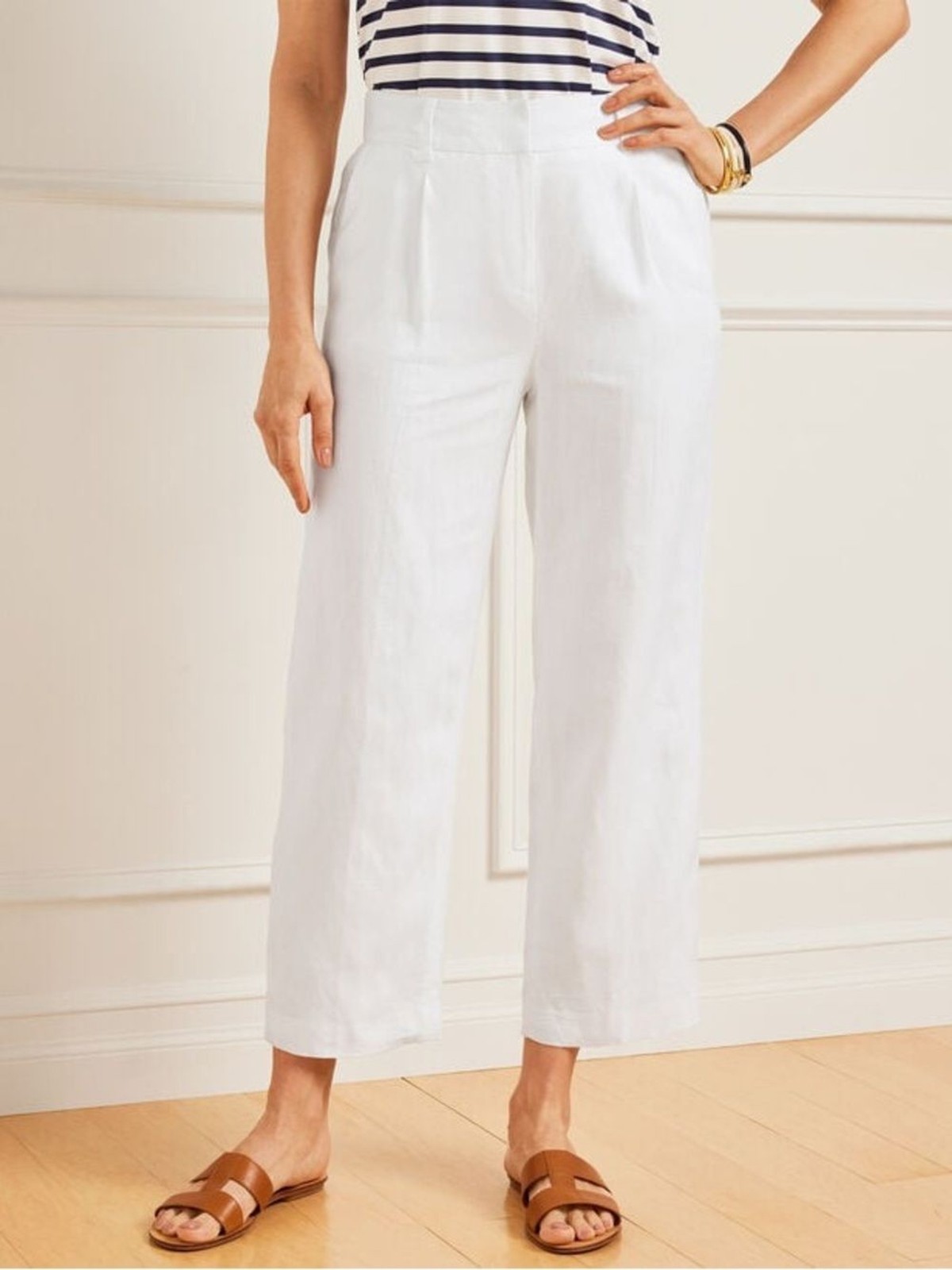 Talbots Bristol Linen Pants Wide Leg White Lined Size 6 Coastal Classic Capsule Talbots Bristol Linen Pants Wide Leg White Lined Size 6 Coastal Classic Capsule