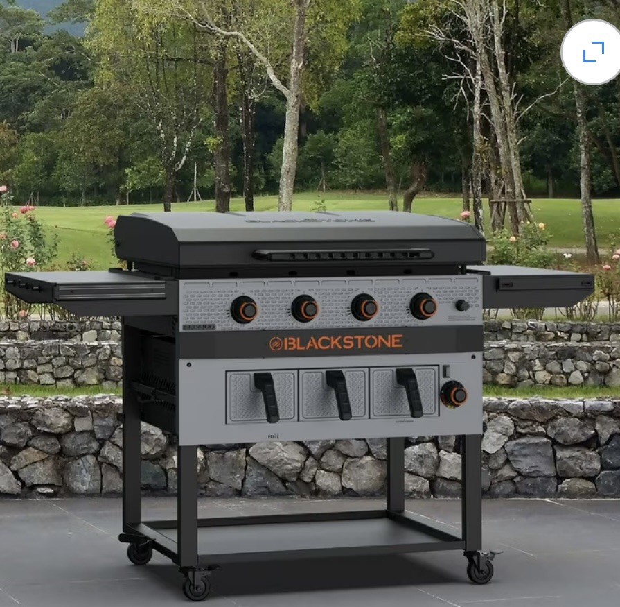 NEW✨Blackstone Bronco 36” Outdoor Combo ✨4-Burner Flat GriddleT Top & Air Fryer