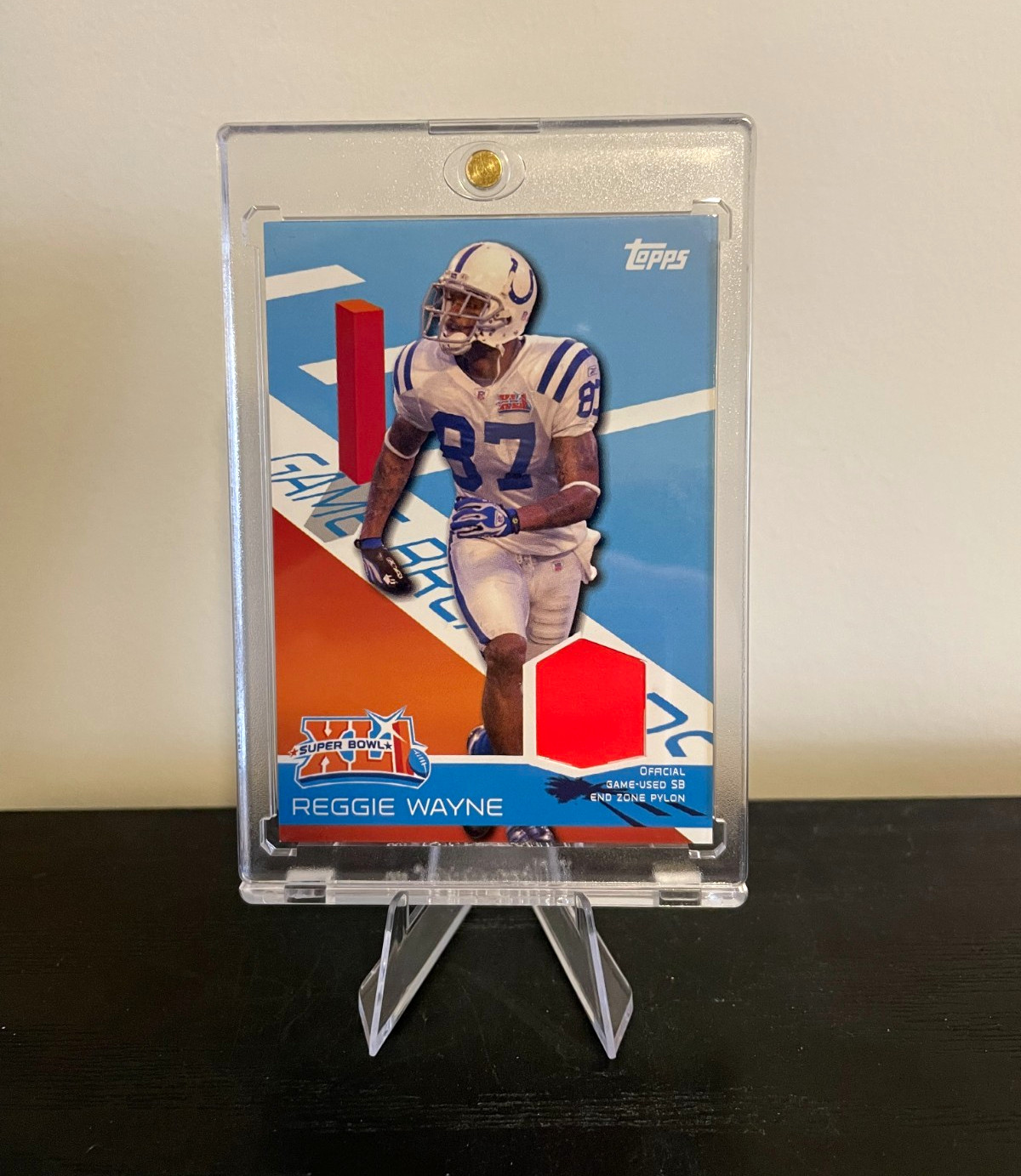 Topps 2007 Super Bowl XLI Reggie Wayne Colts SB-32 Insert Memorabilia