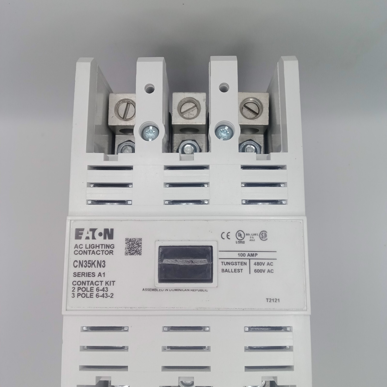 NEW EATON/CUTLER HAMMER CN35KN3A   LIGHTING CONTACTOR 3Pole 100 Amps 120 Volts