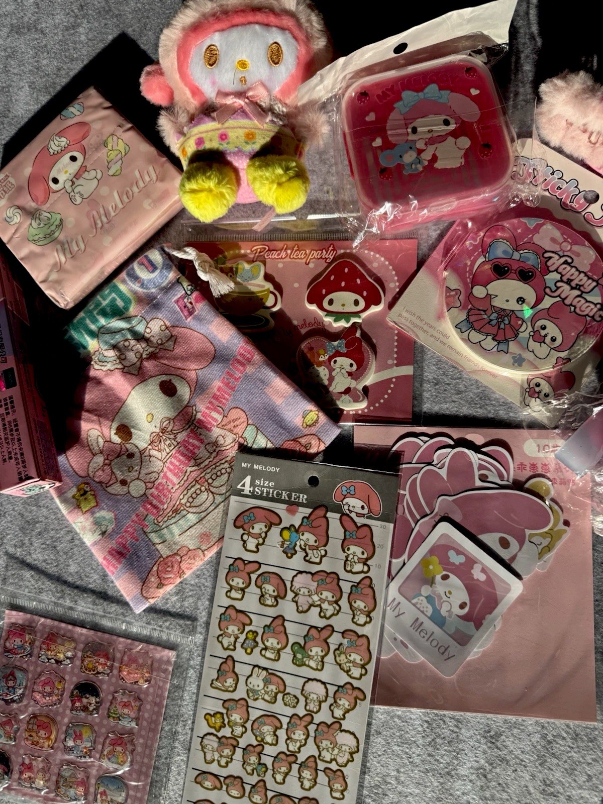Sanrio My Melody Stationery Accessories 8pc Mystery Bundle Lot Kawaii Cute