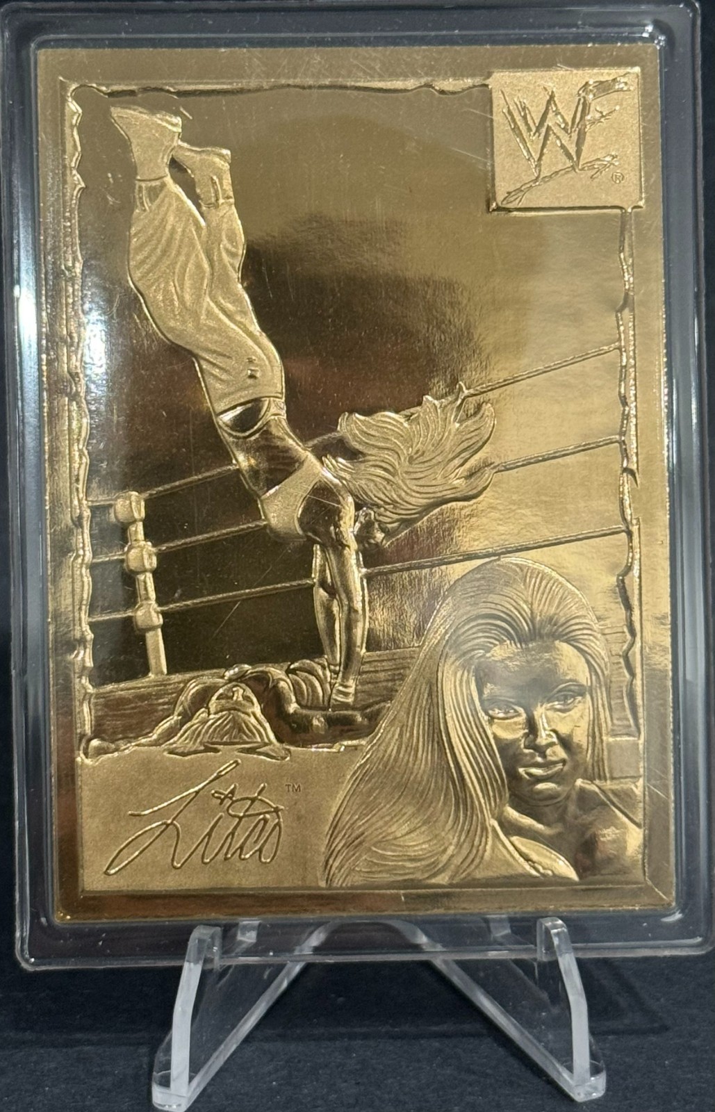 1999-2005 Danbury Mint WWF/WWE #15 Lita 22kt Gold