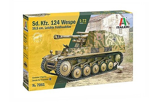 Italeri SdKfz 124 Wespe Tank - Plastic Model Military Vehicle Kit - 1/72 Scale Italeri SdKfz 124 Wespe Tank - Plastic Model Military Vehicle Kit - 1/72 Scale