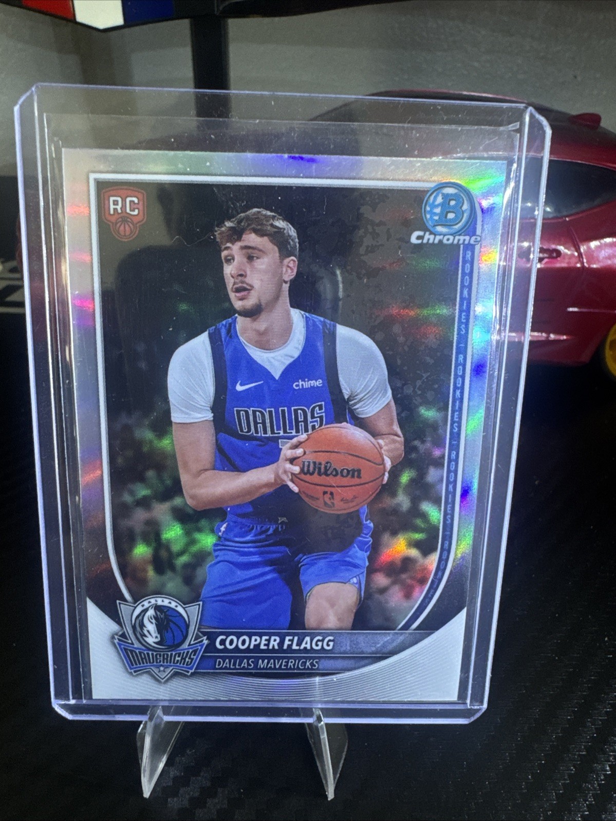 Cooper Flagg Bowman Basketball Red Rookie Variation Refractor Chase 4/18 Cooper Flagg Bowman Basketball Red Rookie Variation Refractor Chase 4/18