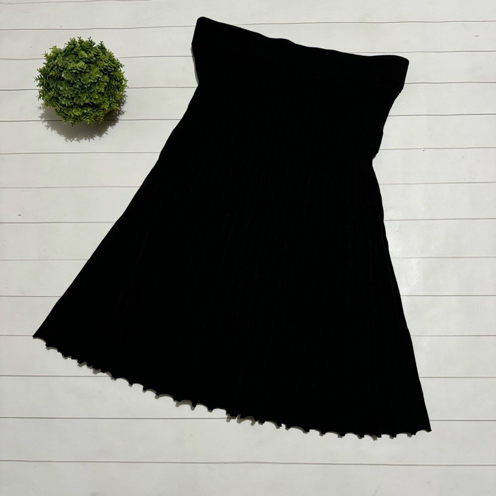 Adiva Black Knit Long Modest Midi Length Sweater Skirt Black Women\'s Size XL