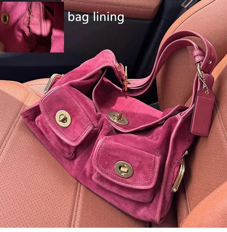 Casual Commuter Large Capacity Suede Pillow Bag Single Shoulder Crossbody Bag Casual Commuter Large Capacity Suede Pillow Bag Single Shoulder Crossbody Bag