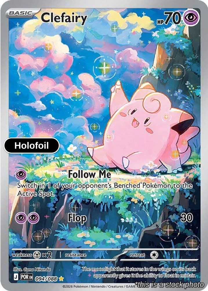 Clefairy Holofoil 094/088 POR Pokemon NM