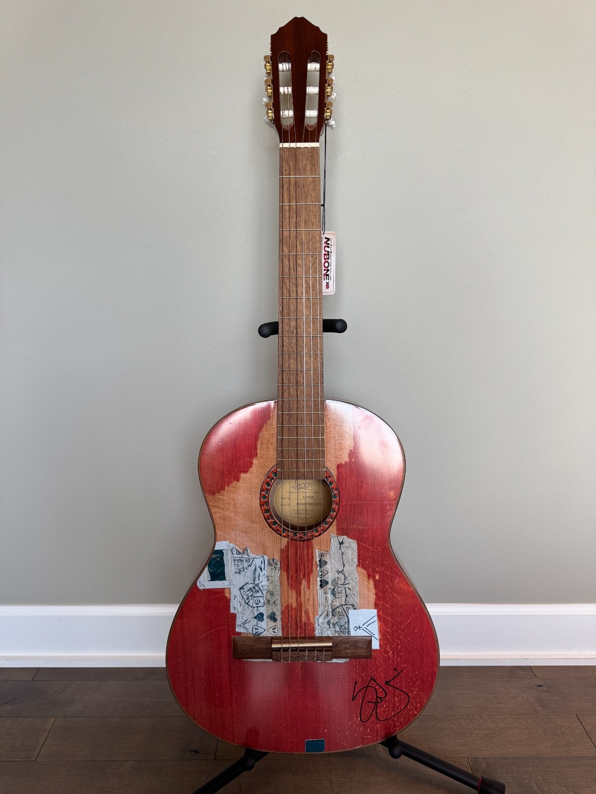 Very Rare SIGNED Stephen Wilson Jr Guitar Son of Dad Gary the Torch  US