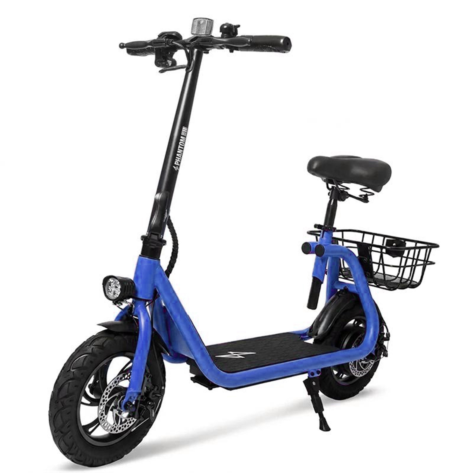 450W Electric Scooter for Adults 20 Mile Range Foldable with Seat & Basket