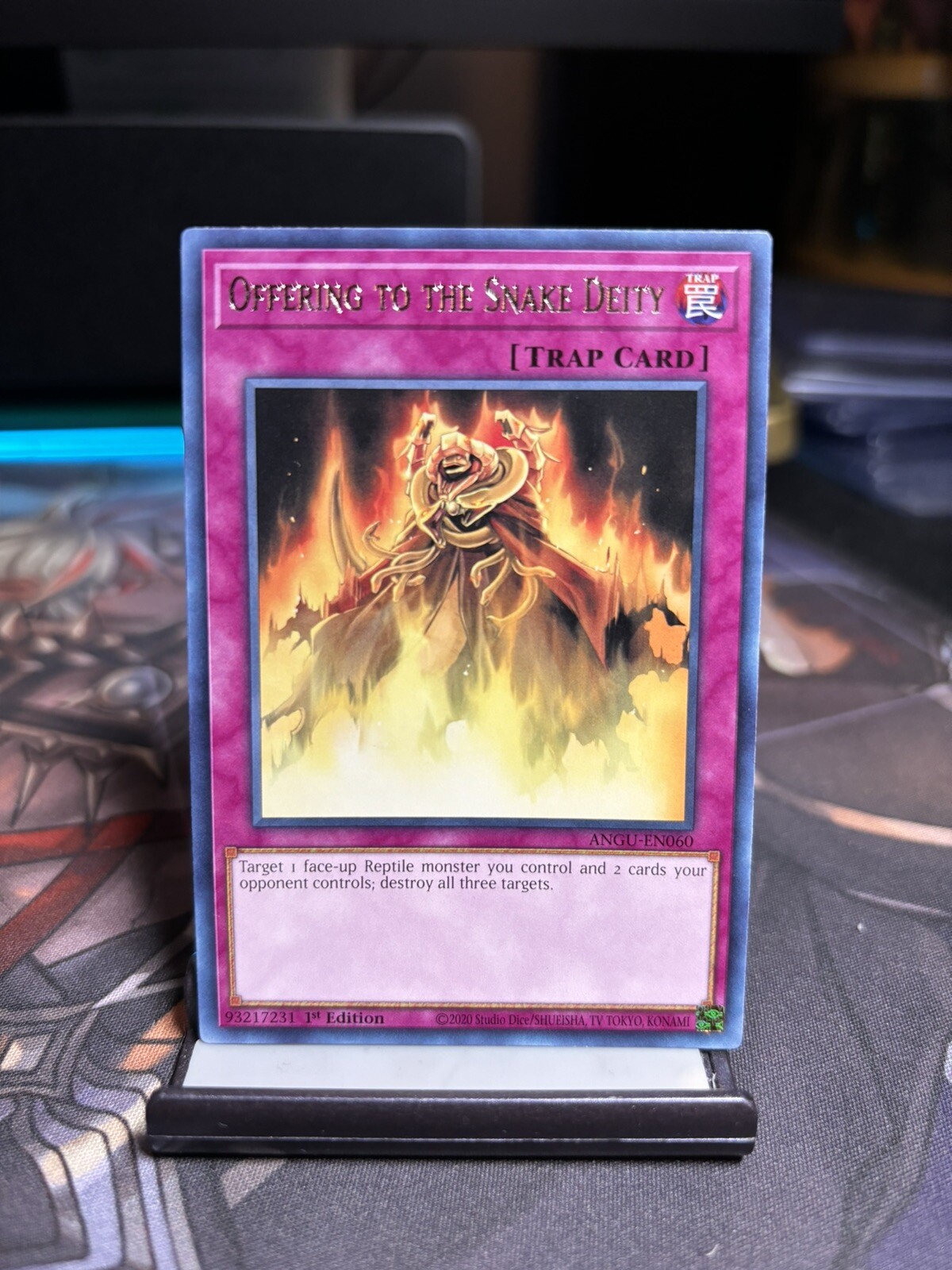 Yu-Gi-Oh Offering to the Snake Deity 1st Ed. ANGU-EN060 Rare NM x1 Yu-Gi-Oh Offering to the Snake Deity 1st Ed. ANGU-EN060 Rare NM x1