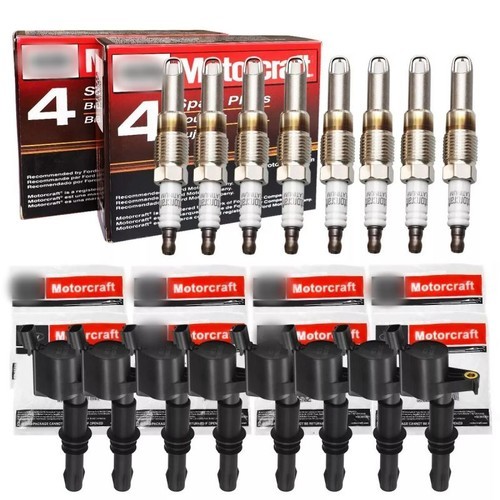 8PCS Motorcraft DG511 Ignition Coils Spark Plugs SP546 For F150 F-250 5.4L 6.8L