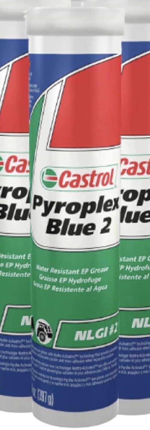 Castrol Pyroplex Blue 2 NGLI #2 Water Resistant EP Grease Tube 14 ounce