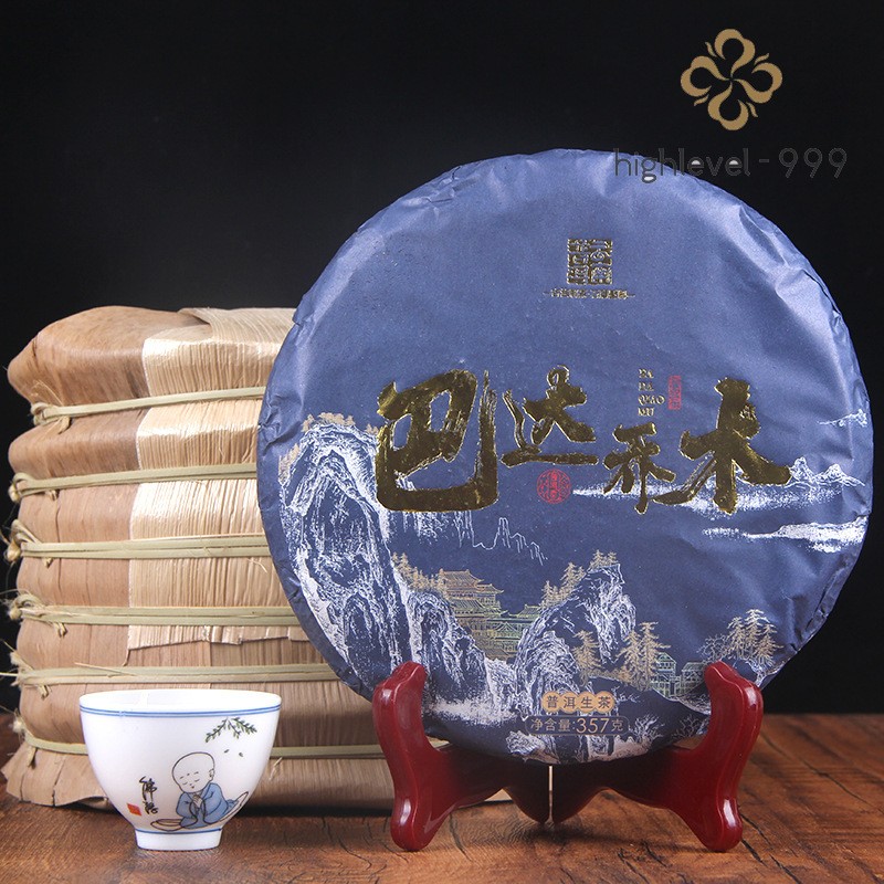 357g Raw Pu\'er Tea Cake 2022 Yunnan Menghai Badashan Arbor Compressed Tea