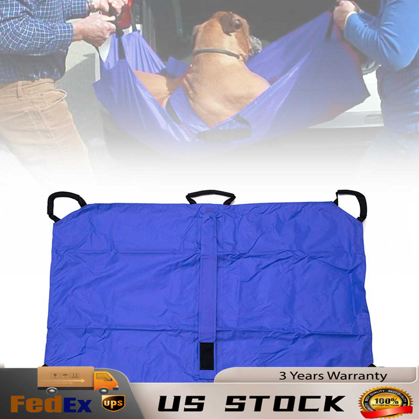 Large Dog Stretcher Nylon Pet Animal Emergency Rescue Transport Stretcher 110kg