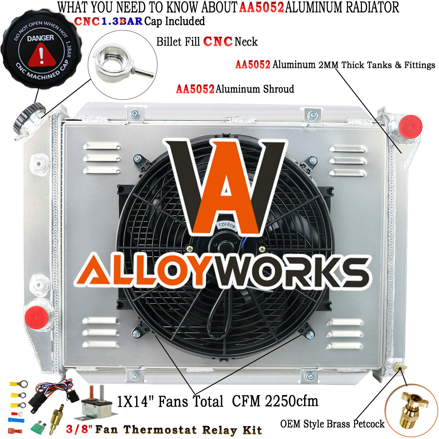 3 Row Radiator+Shroud Fan For 1967-68 Ford LTD/Galaxie 500,Mercury Marquis V8. 3 Row Radiator+Shroud Fan For 1967-68 Ford LTD/Galaxie 500,Mercury Marquis V8.