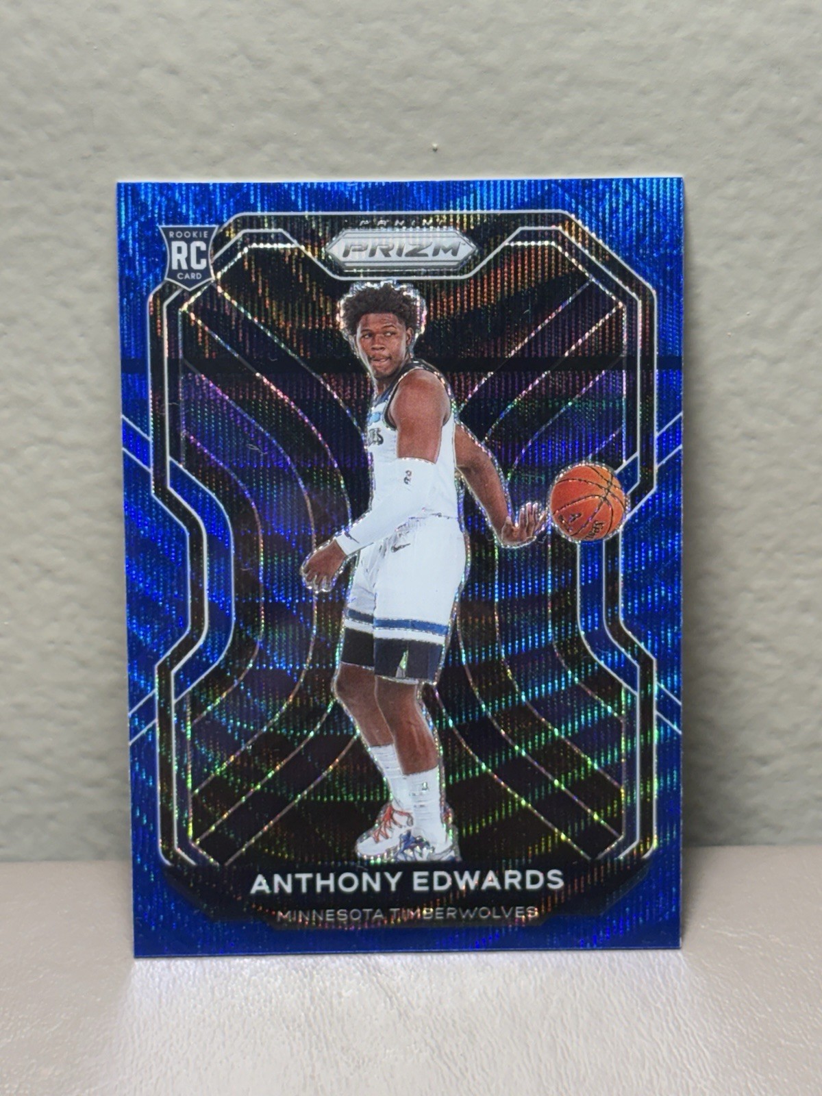 2020-21 Panini Prizm - Anthony Edwards #258 Blue Wave Prizm (RC) Timberwolves 2020-21 Panini Prizm - Anthony Edwards #258 Blue Wave Prizm (RC) Timberwolves
