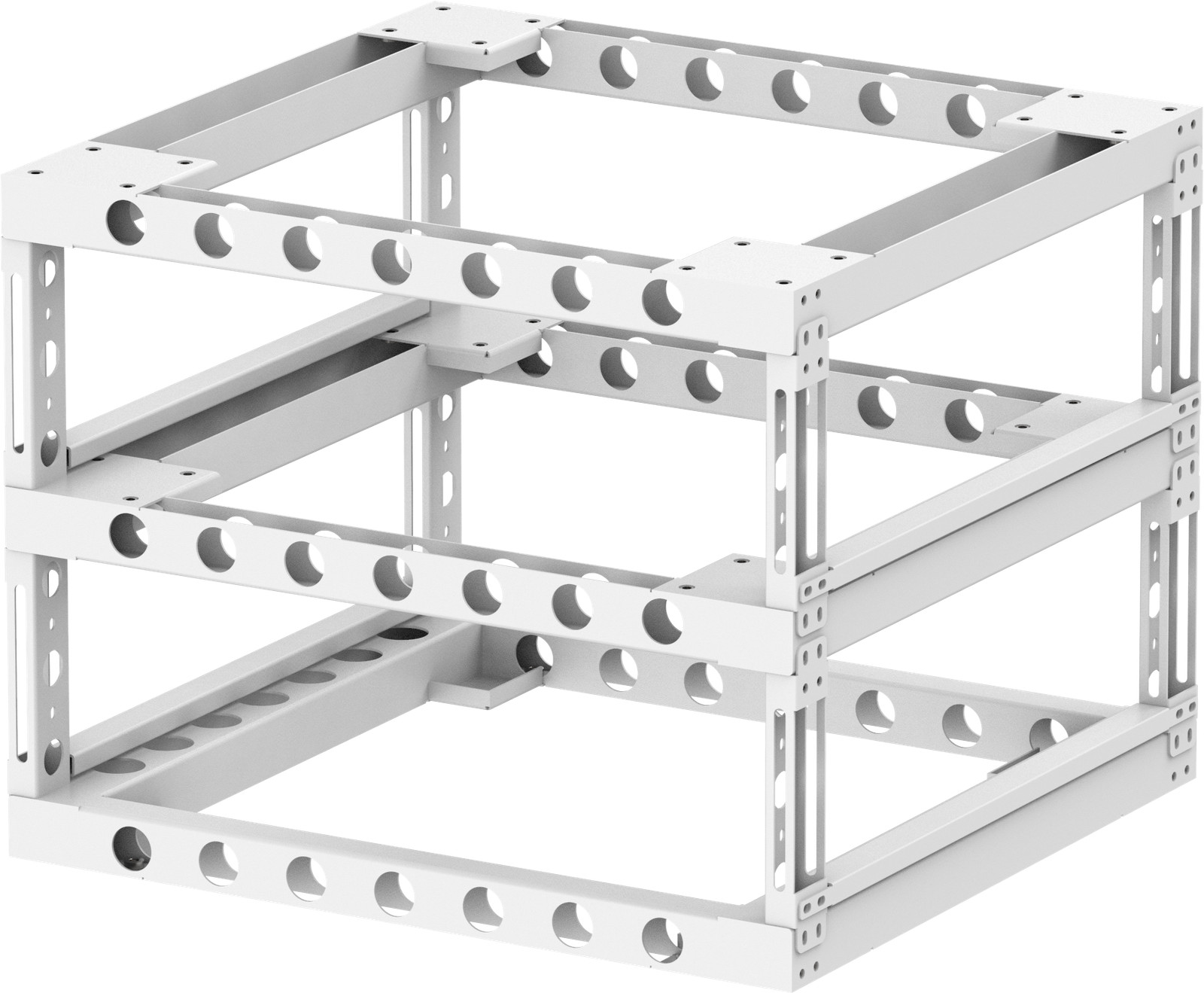 2-Tier Seismic Stackable Modular Battery Cabinet for Rack-Mounted Batteries