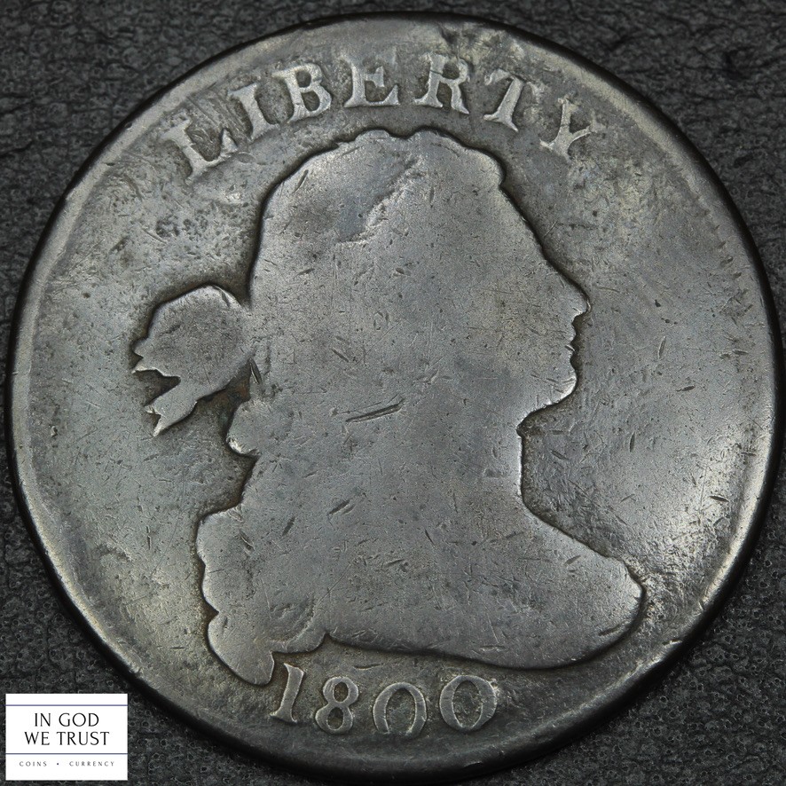 1800 S-211 Draped Bust Copper Large Cent 1C