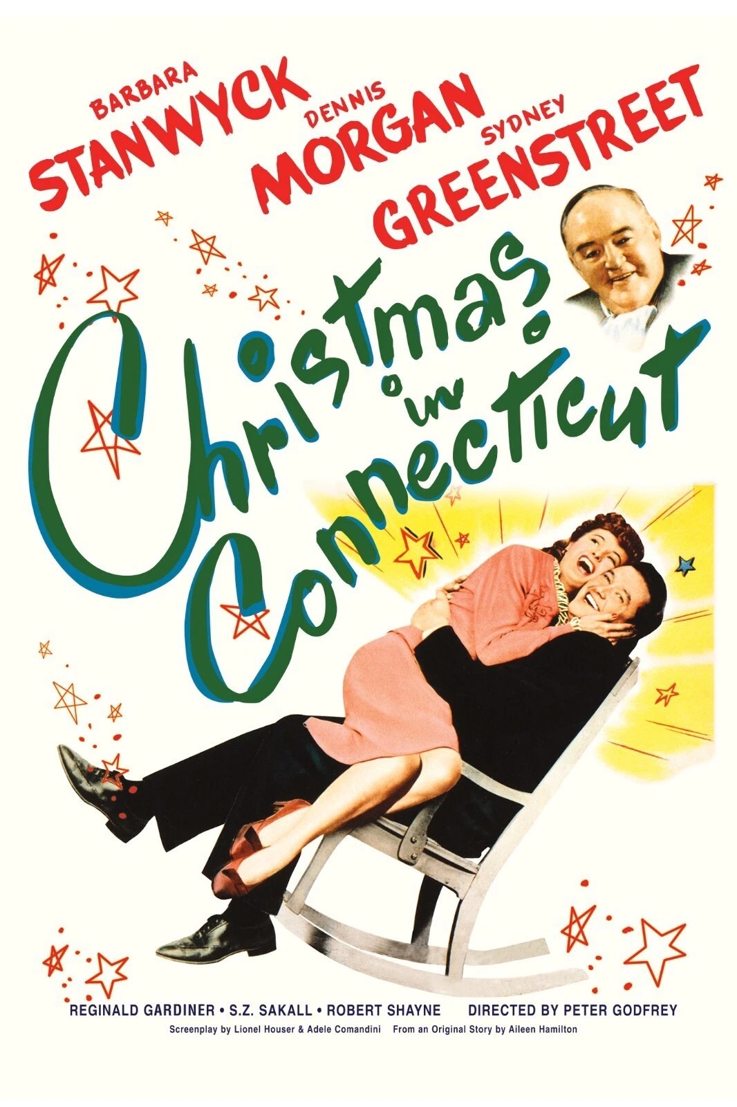 Christmas in Connecticut Classic Holiday Movie Poster