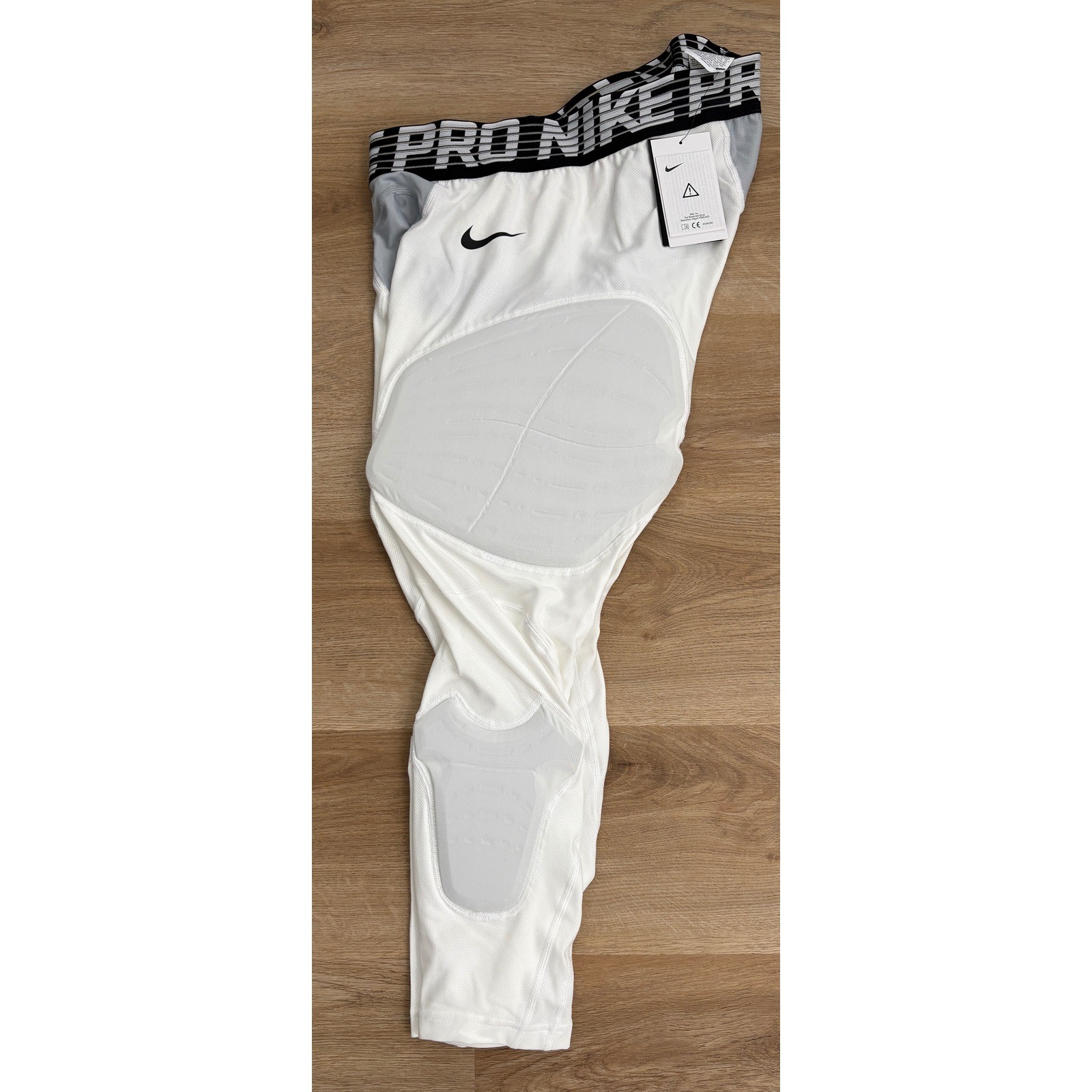 NWT Men\'s Nike Pro Hyperstrong Compression NBA Basketball 3/4 Tights -XXL- White