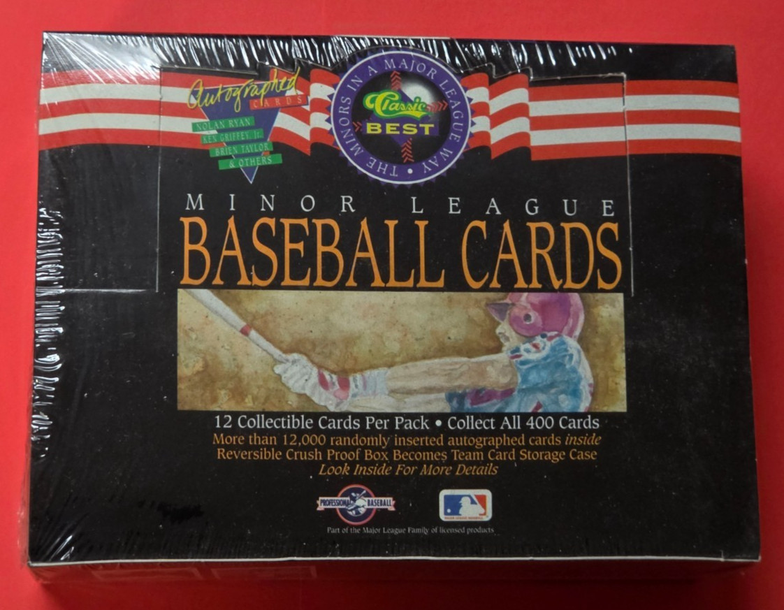 1992 Classic Best MINOR LEAGUE Baseball BOX Autographs Ken Griffey Jr NOLAN RYAN