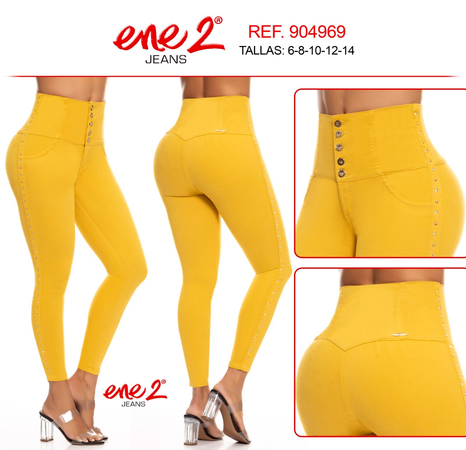 ENE2 JEANS COLOMBIANOS COLOMBIAN PUSH UP LEVANTA COLA BUTT LIFT SEXY