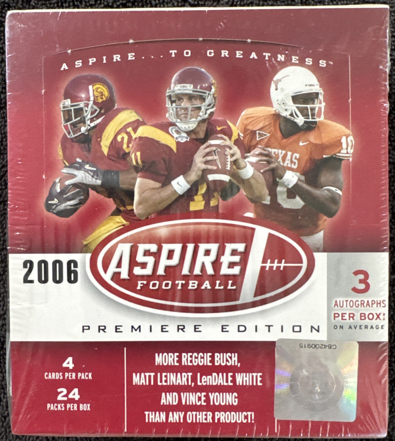 2006 SAGE ASPIRE Football Premier Unopened Sealed Box | Bush Young Leinart