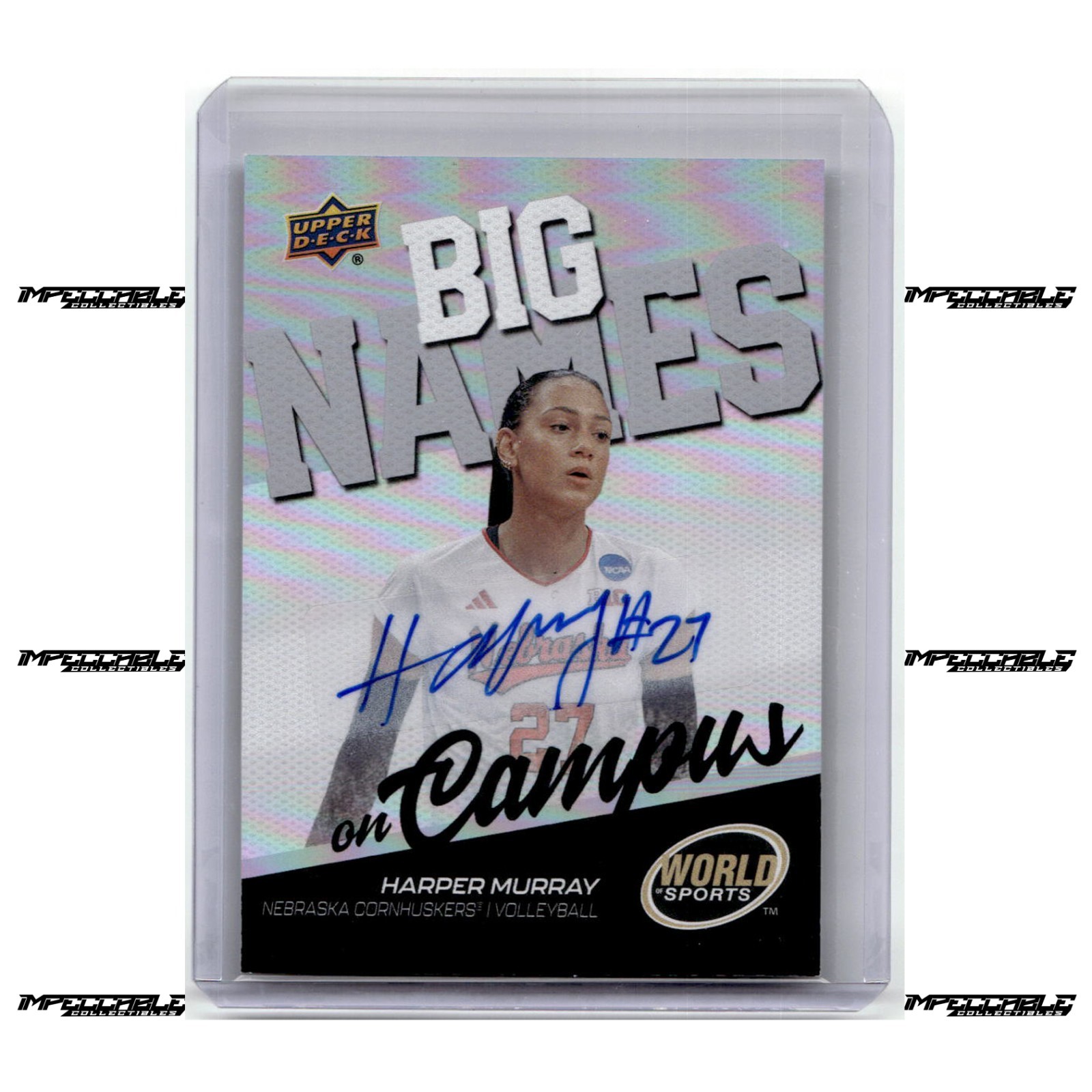 2025 UD World of Sports V2 - Big Names #BNC-HM Harper Murray Rookie Auto SP