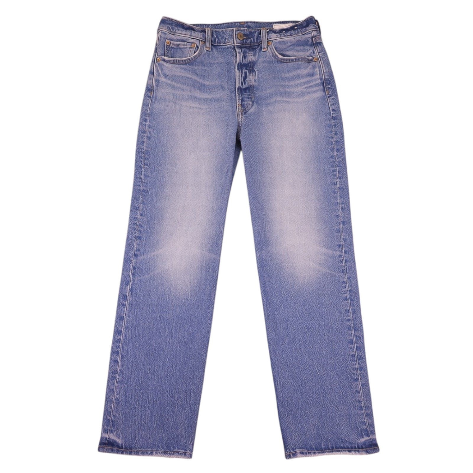Gap Cheeky Straight Jeans Women 29 8 Blue High Rise Button Fly Denim Medium Wash