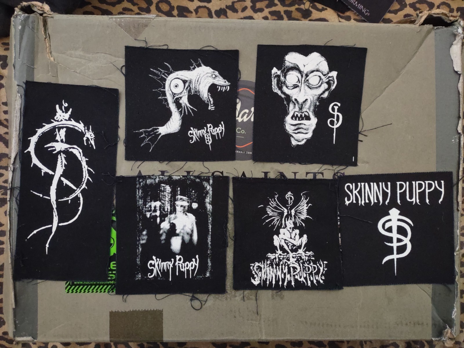 AUTHENTIC SKINNY PUPPY TOUR PATCHES  cotton patch Skinny Puppy, Rivethead