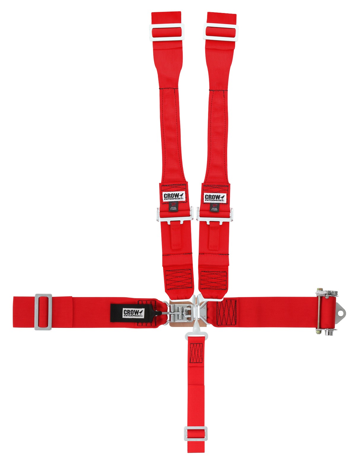 Crow Enterprises 40062 Harness 3in RH Ratchet Sprint Car Red