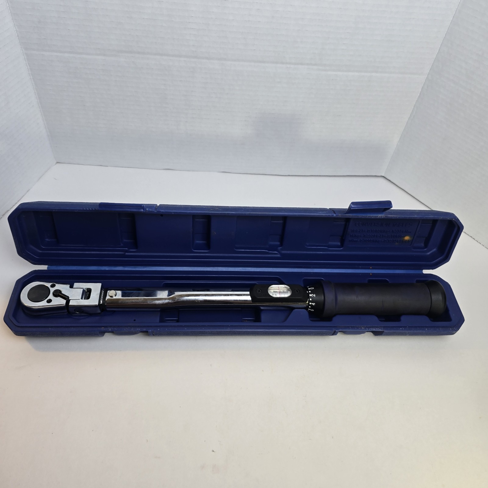 Napa Carlyle 3/8 Torque Wrench tw38FL torque wrench Flex Head 17.5\