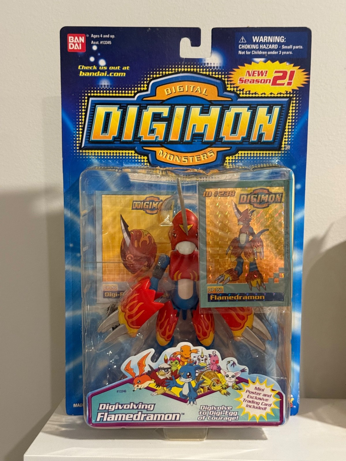 Bandai Digimon Digivolving Flamedramon Figure – Season 2 – New & Sealed