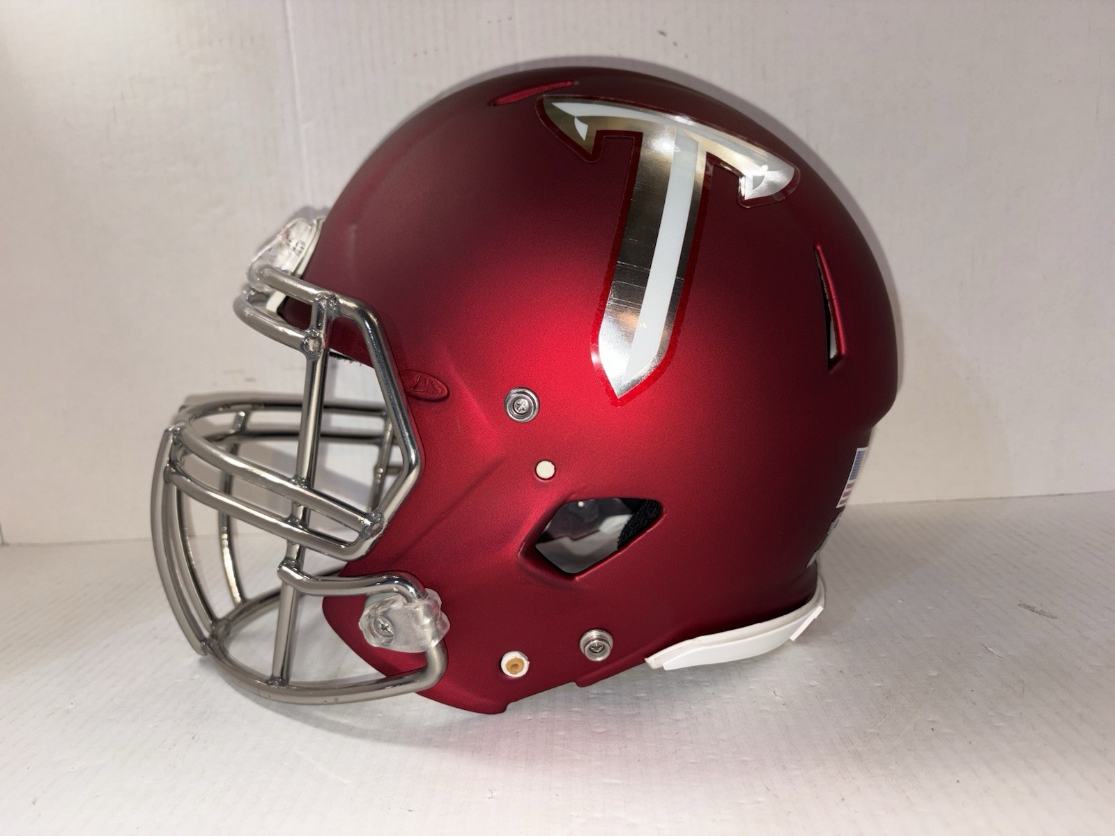 TROY STATE UNIVERSITY TROJANS USED RIDDELL FULL SZ Medium Trophy Football Helmet TROY STATE UNIVERSITY TROJANS USED RIDDELL FULL SZ Medium Trophy Football Helmet