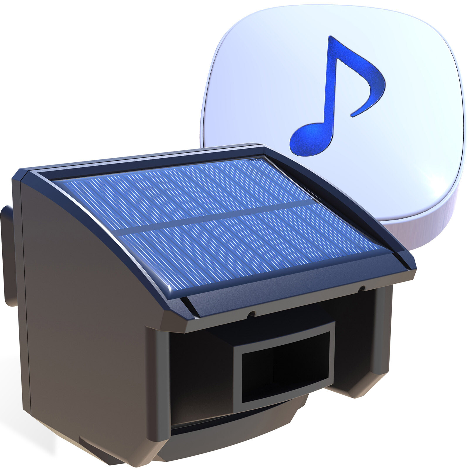 Htzsafe Solar wireless Driveway Alarm System  No Need Replace Batteries
