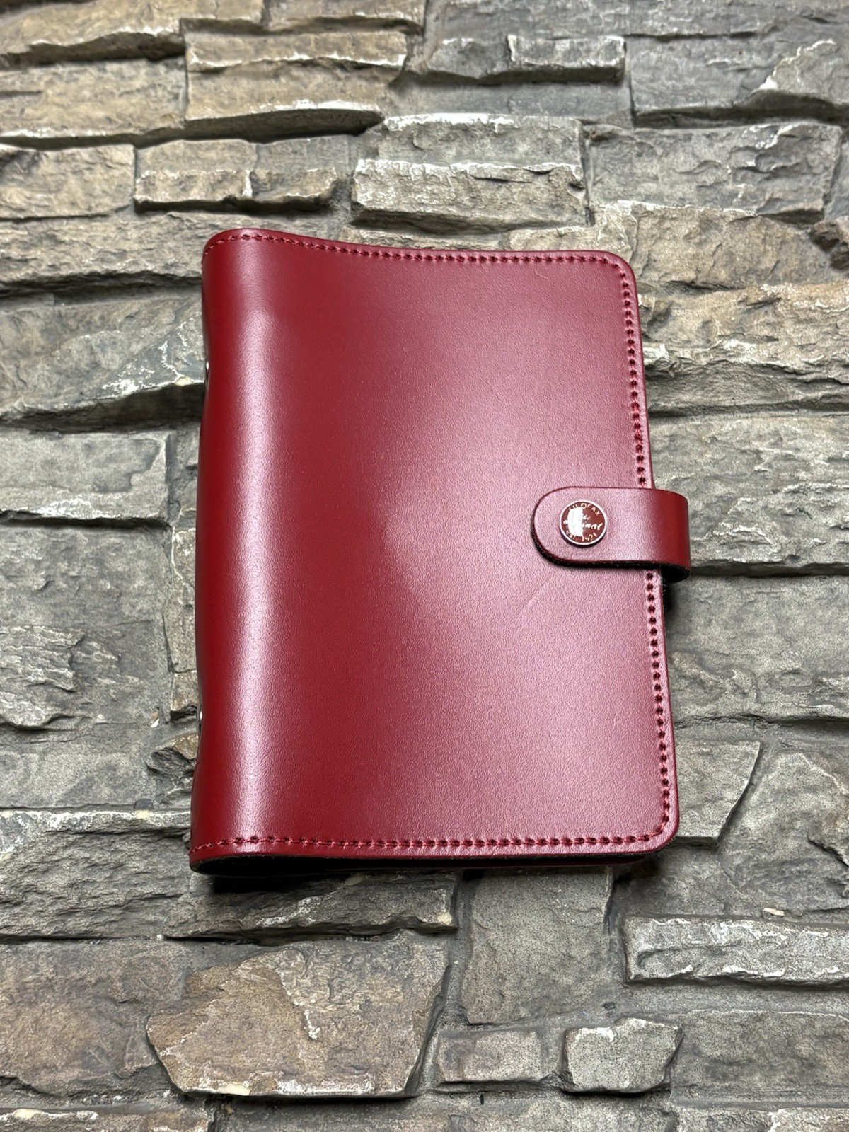 Filofax The Original Personal Organizer Planner Red Leather 6 Ring