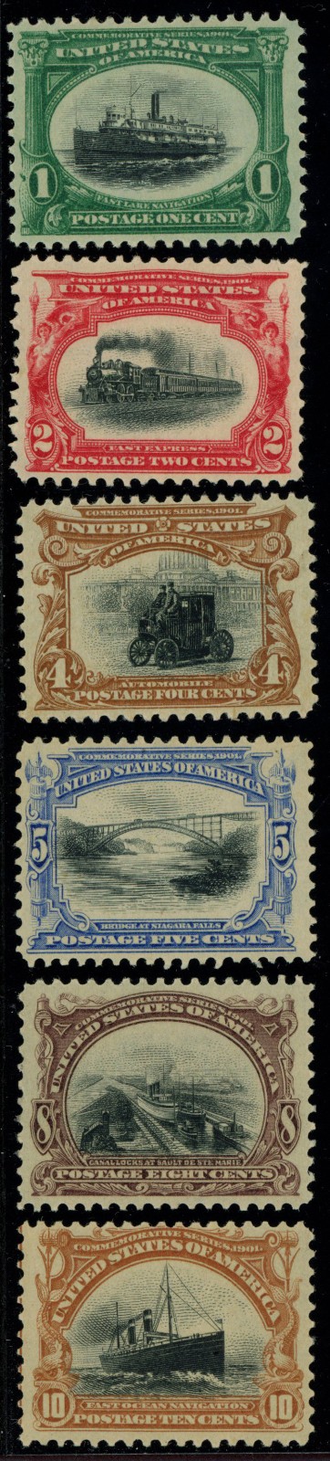 USA Scott# 294-299, Fine or better, Mint OG, Bright Colors SCV $378 (21218)