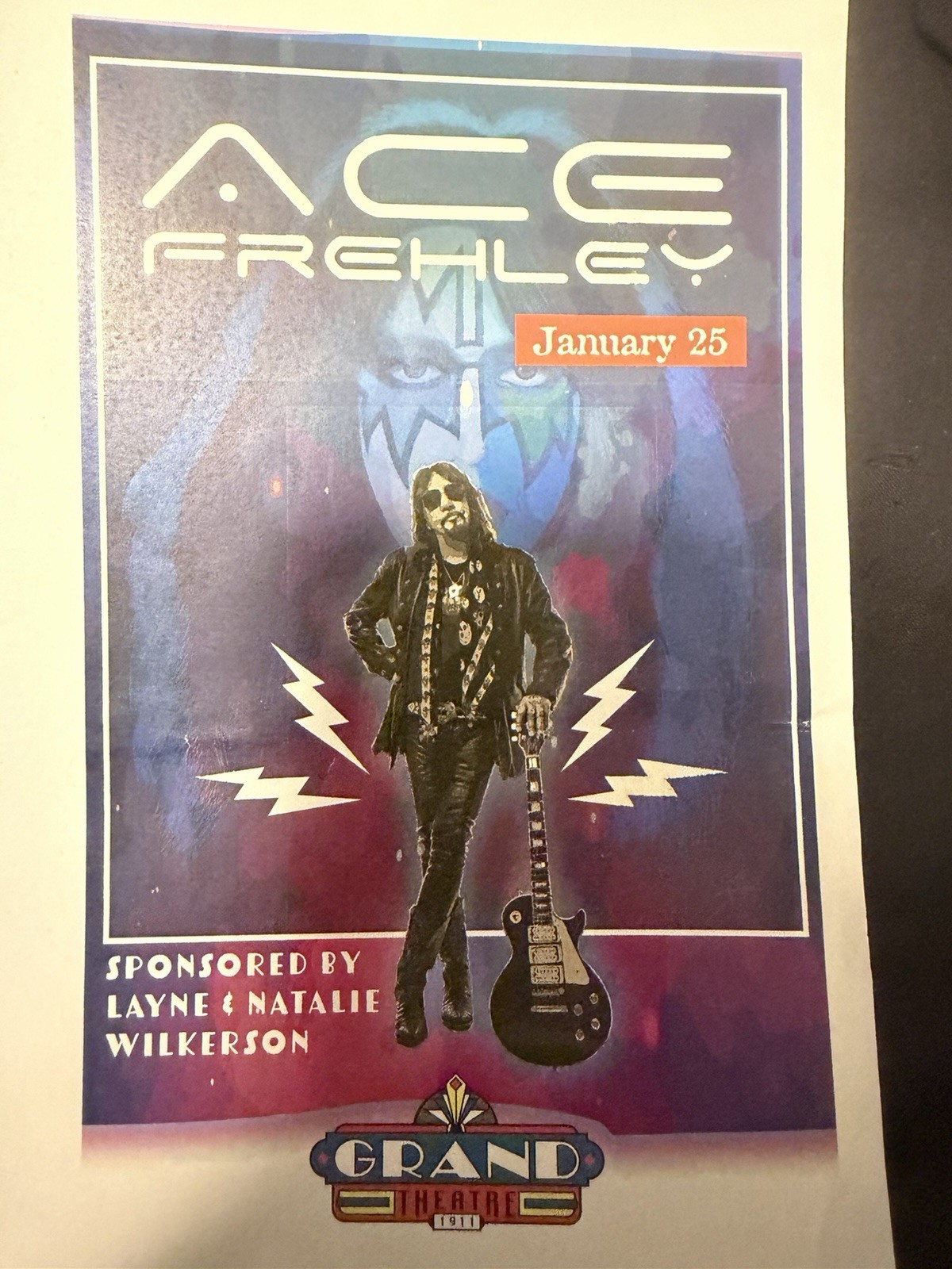 Ace Frehley Grand Theatre First Show Of Last Concert Frankfort Ky Kiss