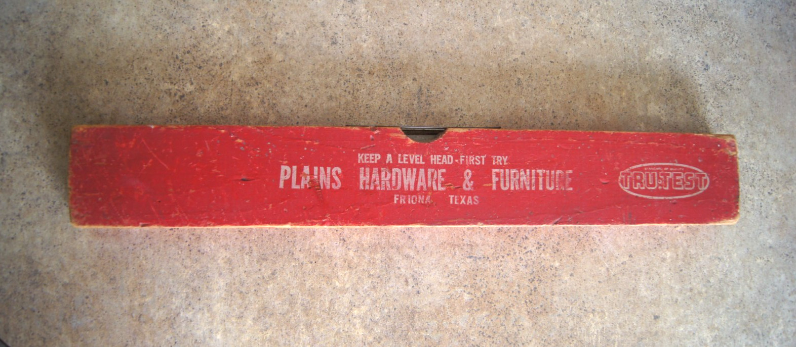 Vintage 12 inch wood Level Plains Hardware Friona Tx Vintage 12 inch wood Level Plains Hardware Friona Tx