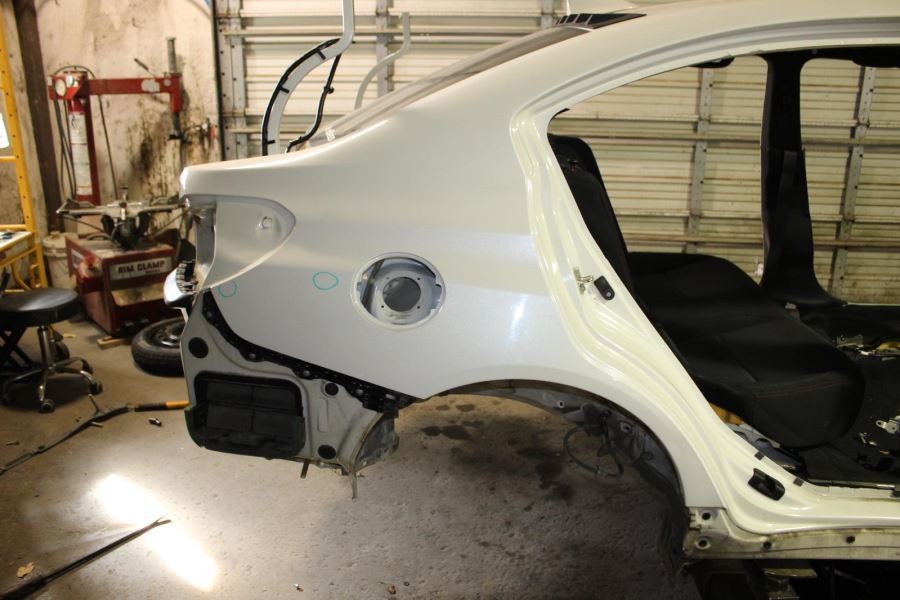 2015-2018 Subaru WRX White Passenger Right Rear Quarter Panel Assembly