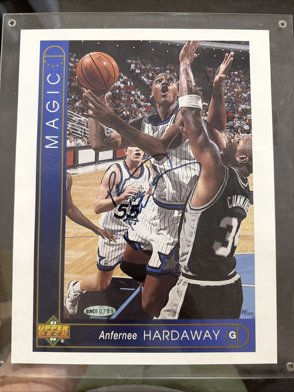 Anfernee Penny Hardaway Autographed 8x10 Photo Upper Deck Authentic RC 88/750 LE
